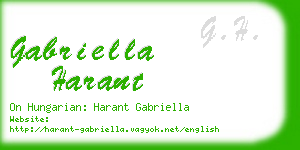 gabriella harant business card